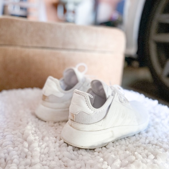 adidas Shoes - GUC white Adidas boosts 5.5 kids / 6.5 - 7 womens